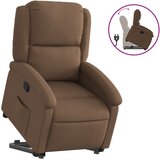 Maison Chic Naslanjač - Relax naslanjač s funkcijo vstajanja rjavo blago, (22040149) | Shoptok.si