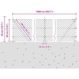  Zavareno žičano ogradno mreža s betonskom podlogom 10 x 0,4 m | shoptok.hr