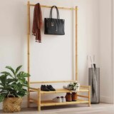  Stalak za odjeću s policama 103 x 40 x 183 cm od bambusa | shoptok.hr