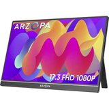 Arzopa LCD zaslon Energetska učinkovitost 2021: A (A - G) 43.9 cm (17.3 palac) 1920 x 1080 piksel 16:9 25 ms HDMI™, USB- | Eponuda.ba