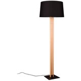 Tri O Črna/naravna stoječa svetilka s tekstilnim senčnikom (višina 150 cm) Rahul – Cene