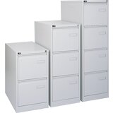 BISLEY Predalnik za obešalne mape LIGHT, 1 vrsta, 4 predali, DIN A4, oxfordsko modre barve | Shoptok.si