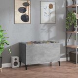 vidaXL Omarica za gramofonske plošče betonsko siva 74,5x38x48 cm les | Shoptok.si