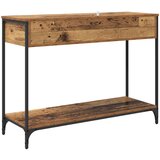  Konzolna stolica s ladicama Staro drvo 100 x 34,5 x 75 cm | shoptok.hr