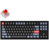 KEYCHRON V3 QMK Mehanska tipkovnica po meri / Carbon Black / K Pro Red / V3-D1, (22108200) u