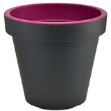 Gardenico Sivo-vijoličen cvetlični lonček Metro Twist, ø 29,5 cm Cene