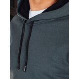 DStreet Bluza męska basic z kapturem ciemnoszara | Shoptok.si