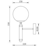 Braytron zlatna zidna lampa 1xG9 | ePonuda.com