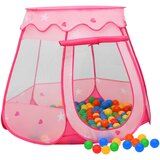 vidaXL Dječji &scaron;ator za igru s 250 loptica ružičasti 102 x 102 x 82 cm cijene