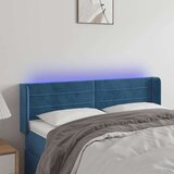  LED posteljno vzglavje temno modro 147x16x78/88 cm žamet, (20935914) Cene