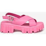 Resti Neon pink women's sandals on a massive Otida sole - Footwear | ePonuda.com