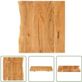The Living Store Površina za kopalniško toaletno mizo trdna akacija 58x52x2,5 cm - Površina Za Toaletno Mizo, (21745322) Cene
