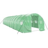  Staklenik s čeličnim okvirom zeleni 36 m² 12 x 3 x 2 m | shoptok.hr