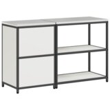 vidaXL Kuhinjski set za pohranu 2 pcs Bijela 150 x 50 x 92 cm | shoptok.hr