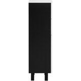 Mömax Spodnja Omarica Wave Ii V Črni/beli Barvi | Shoptok.si