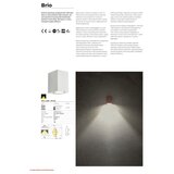  Redo 90527 - LED spoljašnje zidno svetlo BRIO LED/6W/230V 3000K IP54 antracit | Eponuda.com