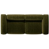 Cosmopolitan Design Zelena sedežna garnitura iz rebrastega žameta 264 cm Bergano – | Shoptok.si