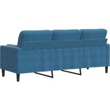  Trosjed s ukrasnim jastucima plavi 180 cm baršunasti | shoptok.hr