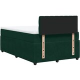 Box spring krevet s madracem tamnozeleni 120x200 cm baršunasti | shoptok.hr