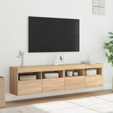  Zidni TV ormarići LED 2 kom boja hrasta sonome 80x30x40 cm | shoptok.hr