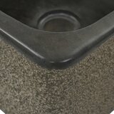  Umivaonik od riječnog kamena 30 x 30 x 15 cm crni | shoptok.hr
