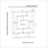 Hanah home polica za knjige Sarmasık white | ePonuda.com