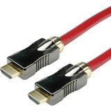 Roline HDMI priključni kabel 3.00 m 11.04.5903 dvostruko zaštićen, Ultra HD (8K) crvena [1x muški konektor HDMI - 1x muš u