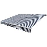 vidaXL Zložljiva tenda z motorjem 400 cm modro/bela Cene