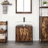 Ormarić za umivaonik od dimljenog hrasta 60x34,5x60 cm | shoptok.hr