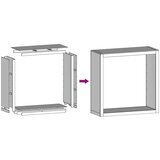  Stalak za drva za ogrjev zeleni 100x40x100 cm čelični | shoptok.hr
