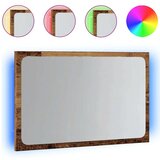 vidaXL Kopalniško ogledalo z LED lučkami starinski les 60x8,5x38 cm | Shoptok.si