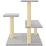  Penjalica za mačke sa stupovima za grebanje svjetlosiva 61 cm | shoptok.hr