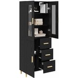  Highboard Crni hrast 34,5 x 34 x 180 cm Konstruirano drvo Slike