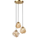  Visilica na sajli CRISTAL 3xE14/15W/230V mesing/dimljeno bež | Eponuda.com