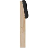 vidaXL Tapecirani uzglavlje Crna 135 cm Čvrsto borovo drvo | shoptok.hr