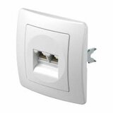 Utičnica KOM EKONOMIK KEYSTONE 2*CAT5e KE39PW | shoptok.hr