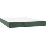  Madrac s oprugama srednje tvrdoće tamnozeleni 140 x 190 x 20 cm baršunasti | shoptok.hr