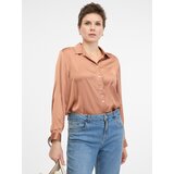 Orsay Light brown women's shirt with collar - Women's | Shoptok.si