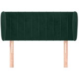  Uzglavlje s ušima tamnozeleno 83x23x78/88 cm baršunasto | Eponuda.com
