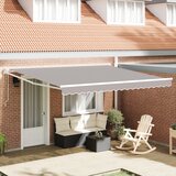 vidaXL Samodejna Zložljiva Tenda Svetlo Siva 400x300 cm, Zamenjava Tende za 4x3 m Okvir Svetlo Siva Cene
