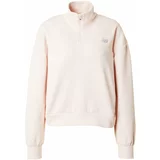 New Balance Sportska sweater majica siva / pastelno roza