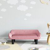 vidaXL Otroški kavč roza 70x40x24 cm žamet | Shoptok.si