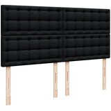  Krevet s oprugama i madracem crni 200x200 cm od tkanine | shoptok.hr