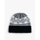 Koton Knitted Beret with Folding Detail and Winter Themed Pattern Cene