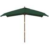  Vrtni suncobran s drvenim stupom zeleni 300 x 300 x 273 cm | Eponuda.ba