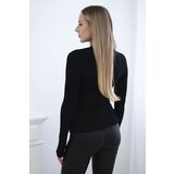 Kesi Viscose blouse with zircon motif black | shoptok.hr