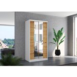  GARDEROBNA OMARA KSAWER 100 CM (VE BARV)-Bela/artisan | Shoptok.si