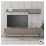 Hanah home Set TV ormarić i klub stolić Lyon 3, 4 dijela, Smeđa | Eponuda.ba