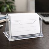 Plastični držač/posuda za vizitke 11cm - prozirna | Shoptok.si