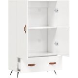 Visoka komoda sjajna bijela 69,5x31x115 cm konstruirano drvo | shoptok.hr